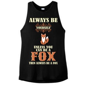 Always Be A Fox Ladies PosiCharge Tri-Blend Wicking Tank