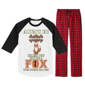 Always Be A Fox Raglan Sleeve Pajama Set