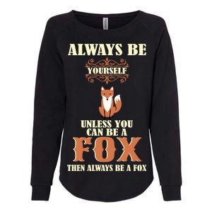 Always Be A Fox Womens California Wash Sweatshirt