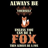 Always Be A Fox Cropped Pullover Crew