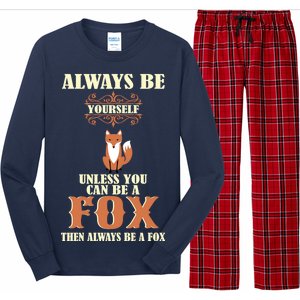 Always Be A Fox Long Sleeve Pajama Set