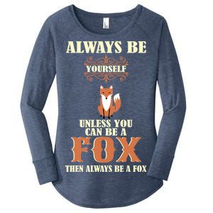 Always Be A Fox Women's Perfect Tri Tunic Long Sleeve Shirt