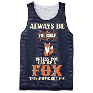 Always Be A Fox Mesh Reversible Basketball Jersey Tank