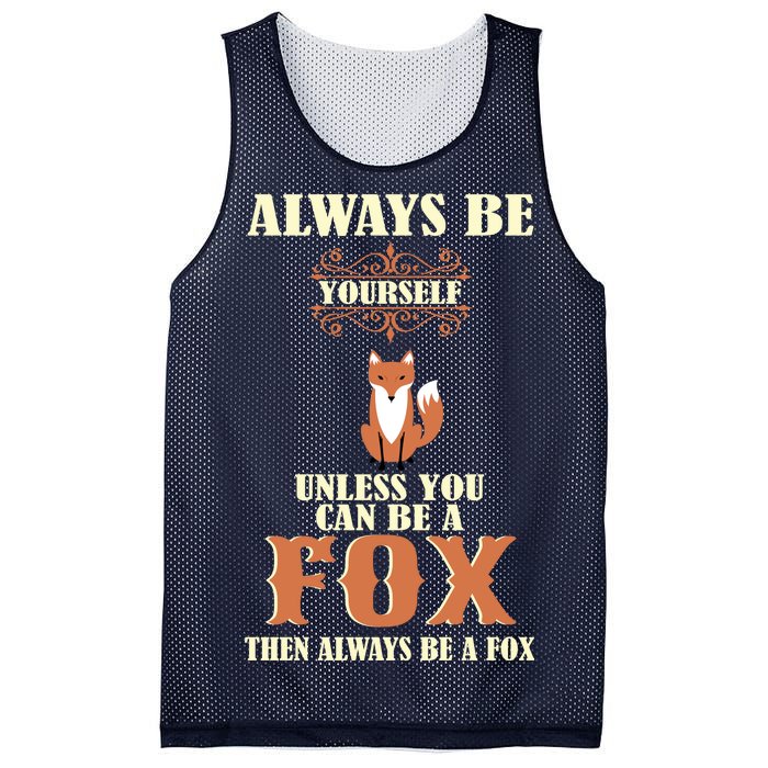 Always Be A Fox Mesh Reversible Basketball Jersey Tank