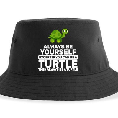 Always Be A Turtle Sustainable Bucket Hat