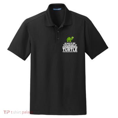 Always Be A Turtle Dry Zone Grid Polo