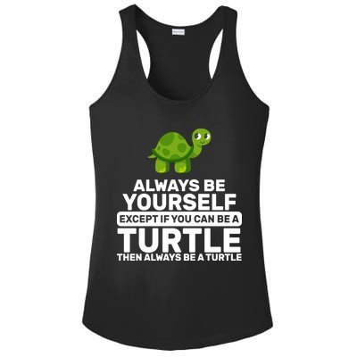 Always Be A Turtle Ladies PosiCharge Competitor Racerback Tank