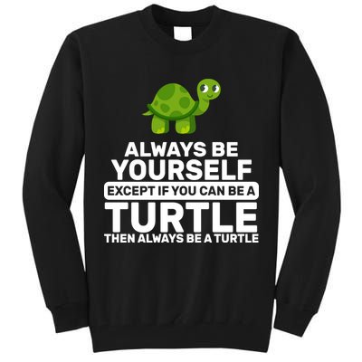 Always Be A Turtle Tall Sweatshirt