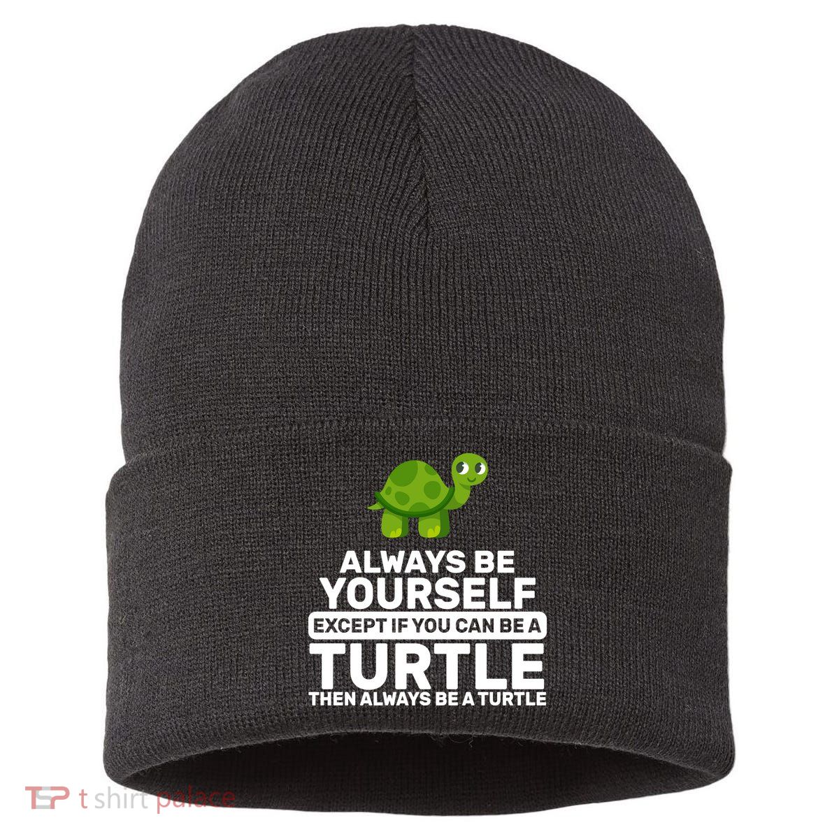 Always Be A Turtle Sustainable Knit Beanie
