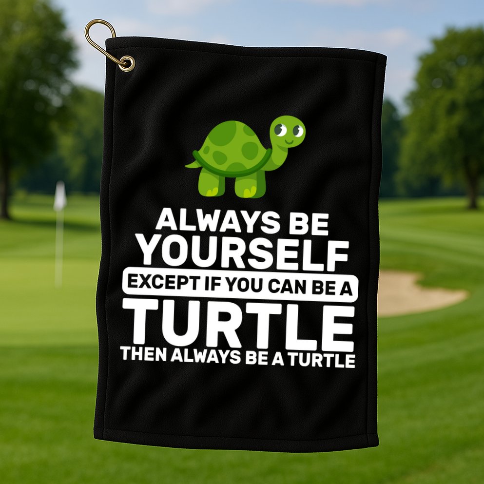 Always Be A Turtle Golf Towel