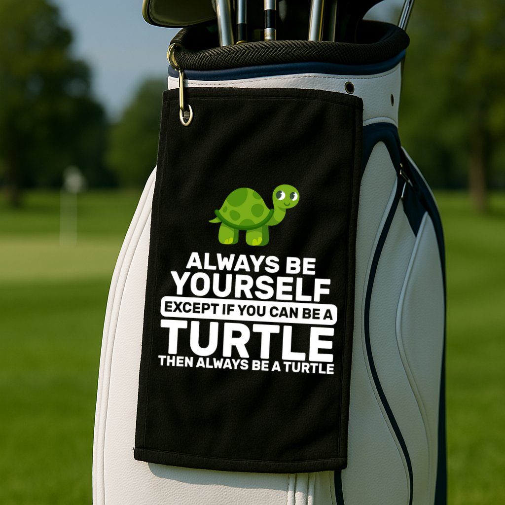 Always Be A Turtle Golf Towel