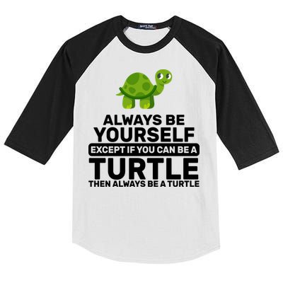 Always Be A Turtle Kids Colorblock Raglan Jersey