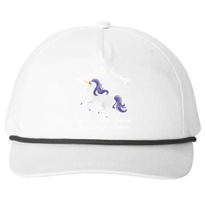 Always Be A Unicorn  Snapback Five-Panel Rope Hat