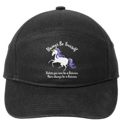Always Be A Unicorn  7-Panel Snapback Hat