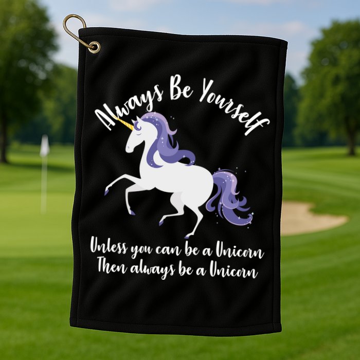 Always Be A Unicorn  Golf Towel