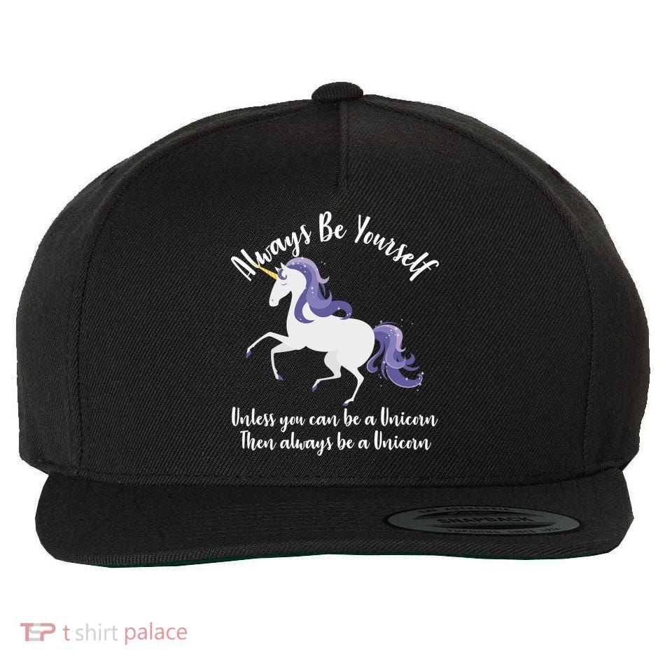 Always Be A Unicorn  Wool Snapback Cap