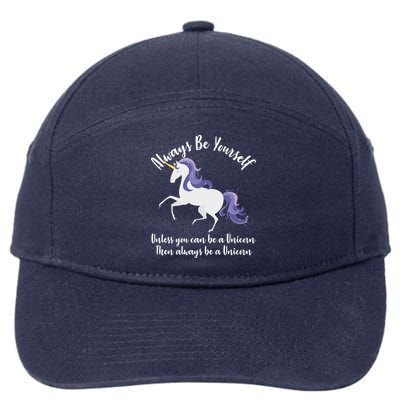 Always Be A Unicorn  7-Panel Snapback Hat