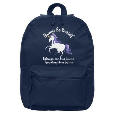 Always Be A Unicorn  16 in Basic Backpack