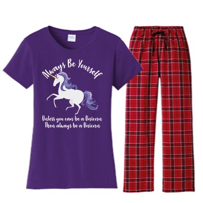 Always Be A Unicorn  Women's Flannel Pajama Set