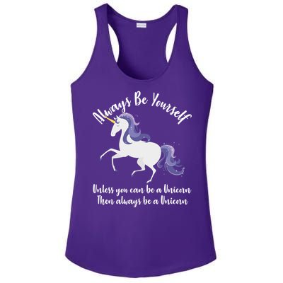 Always Be A Unicorn  Ladies PosiCharge Competitor Racerback Tank