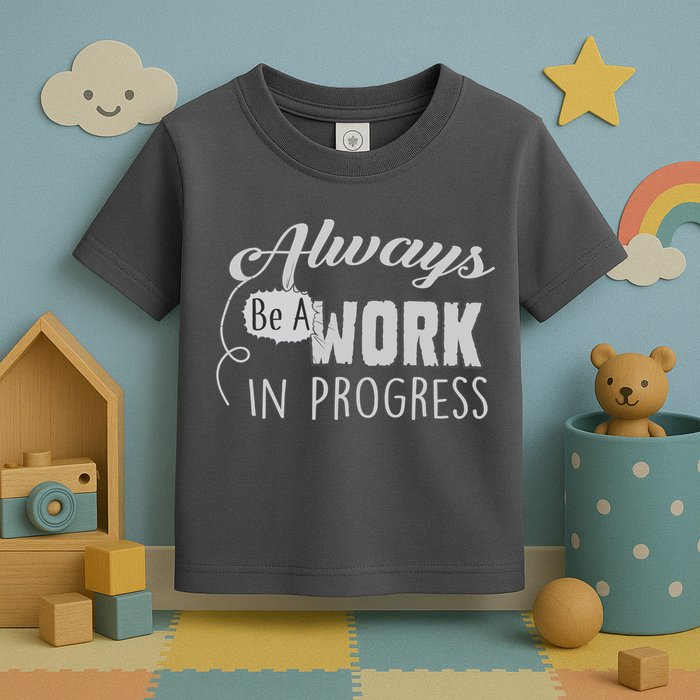 Always Be A Work In Progress Toddler T-Shirt