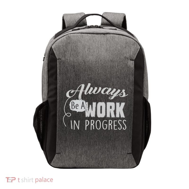 Always Be A Work In Progress Vector Backpack