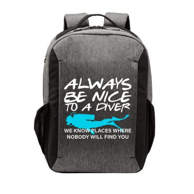 Always Be Nice To A Diver Vector Backpack