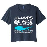 Always Be Nice To A Diver Crop Top