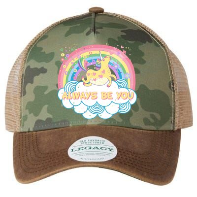 Always Be You Unicorn Rainbow Legacy Tie Dye Trucker Hat