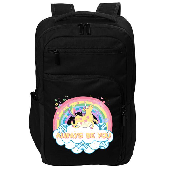 Always Be You Unicorn Rainbow Impact Tech Backpack