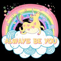 Always Be You Unicorn Rainbow Impact Tech Backpack
