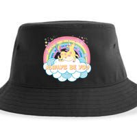Always Be You Unicorn Rainbow Sustainable Bucket Hat