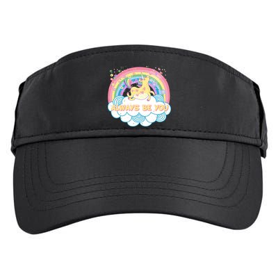 Always Be You Unicorn Rainbow Adult Drive Performance Visor