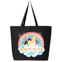 Always Be You Unicorn Rainbow 25L Jumbo Tote