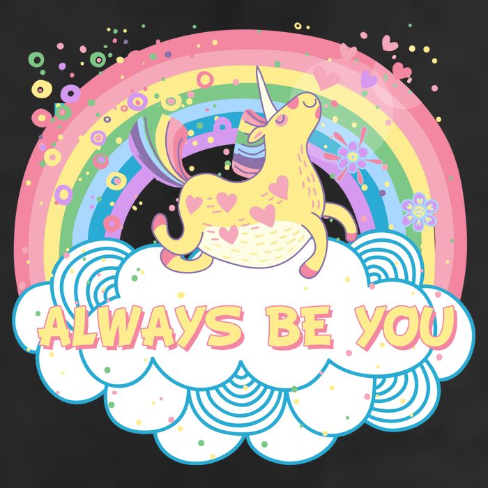 Always Be You Unicorn Rainbow 25L Jumbo Tote
