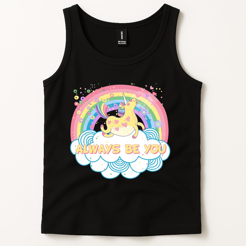 Always Be You Unicorn Rainbow Tank Top
