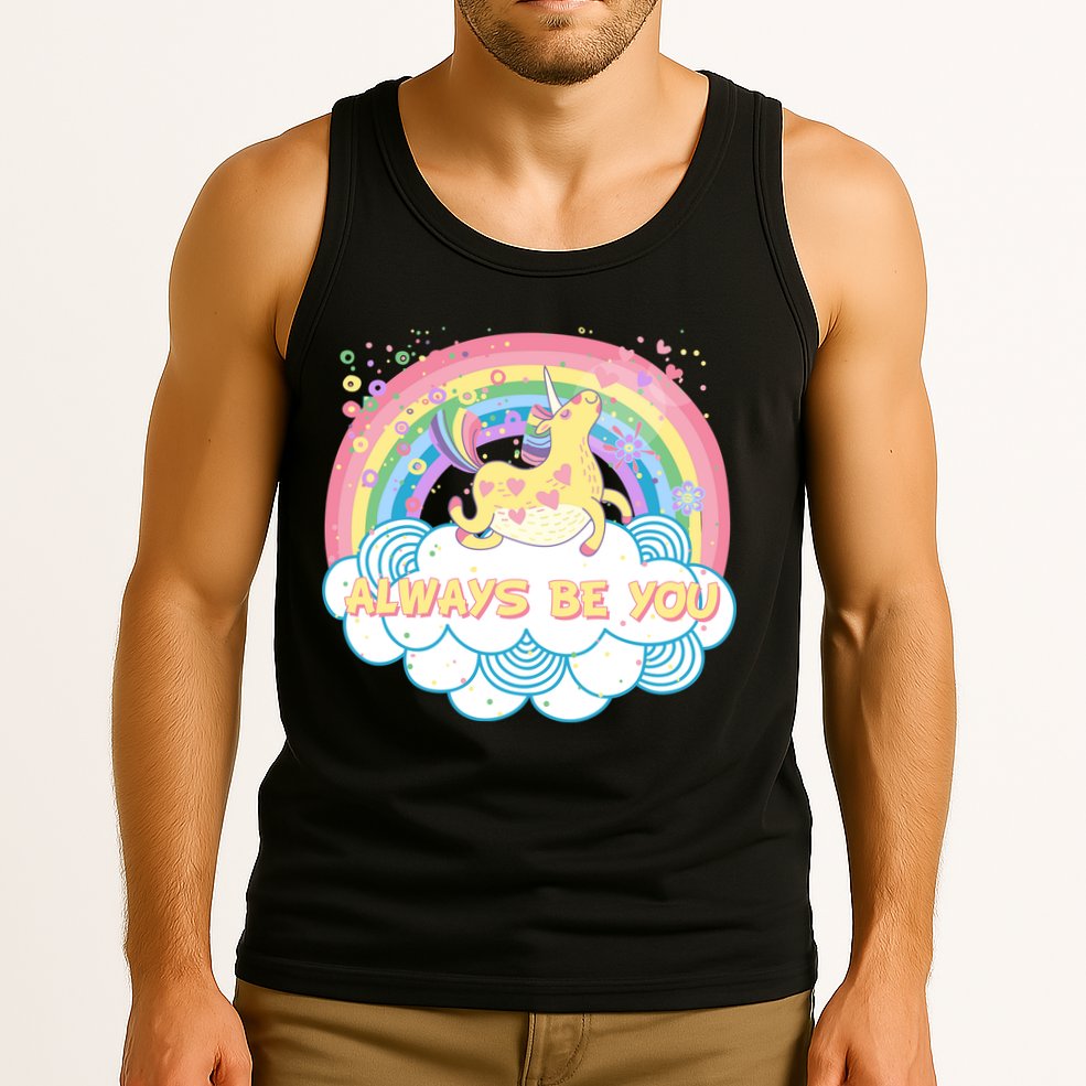 Always Be You Unicorn Rainbow Tank Top