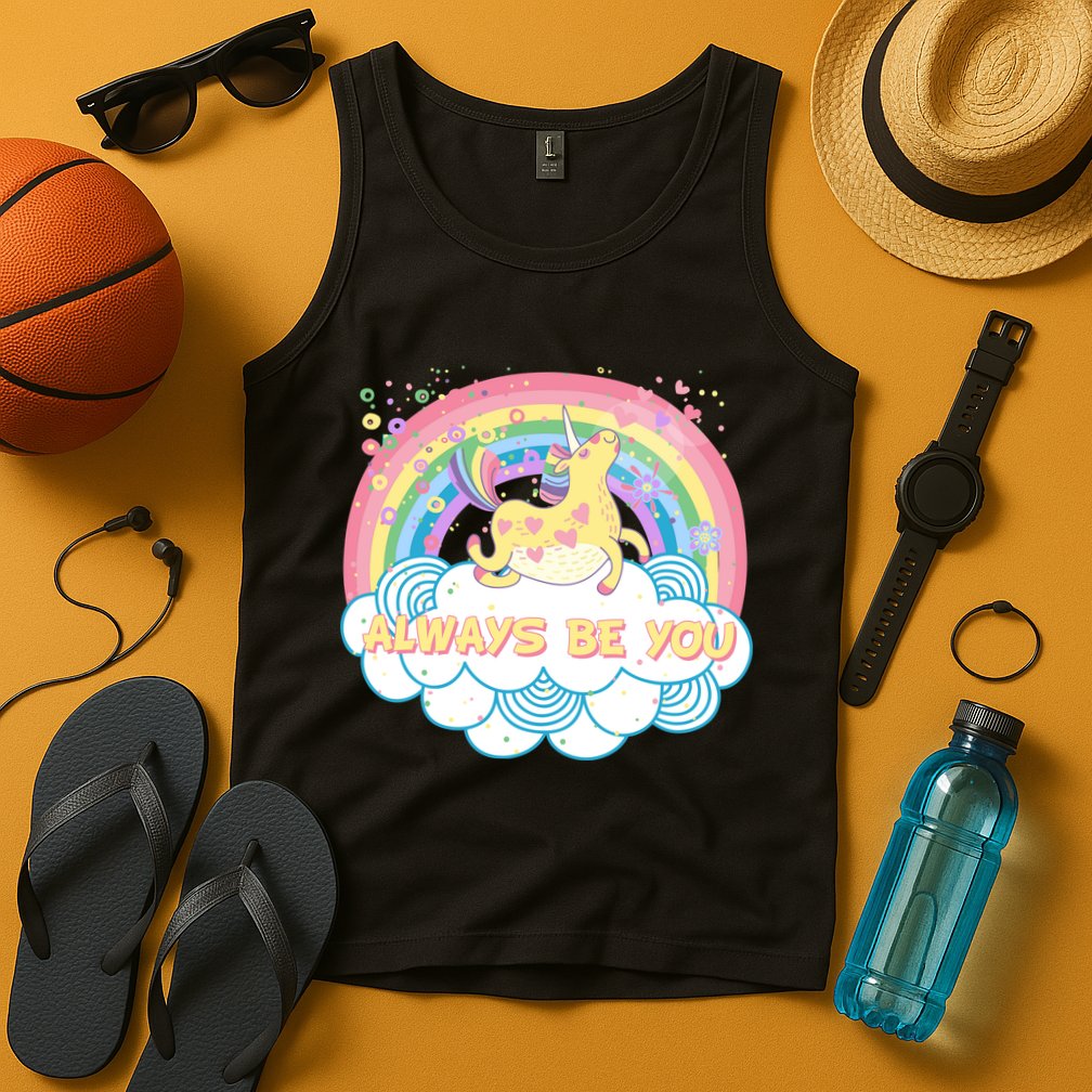 Always Be You Unicorn Rainbow Tank Top