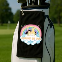 Always Be You Unicorn Rainbow Golf Towel