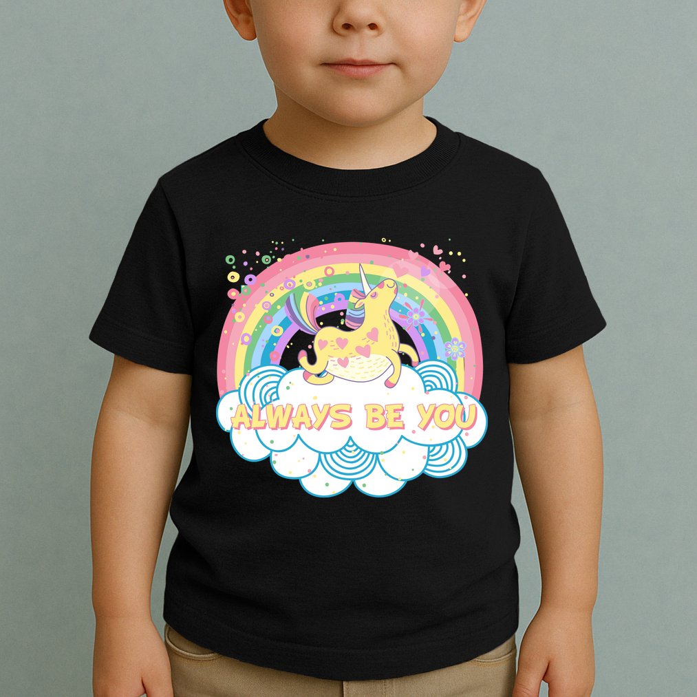Always Be You Unicorn Rainbow Toddler T-Shirt
