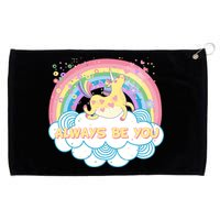 Always Be You Unicorn Rainbow Grommeted Golf Towel