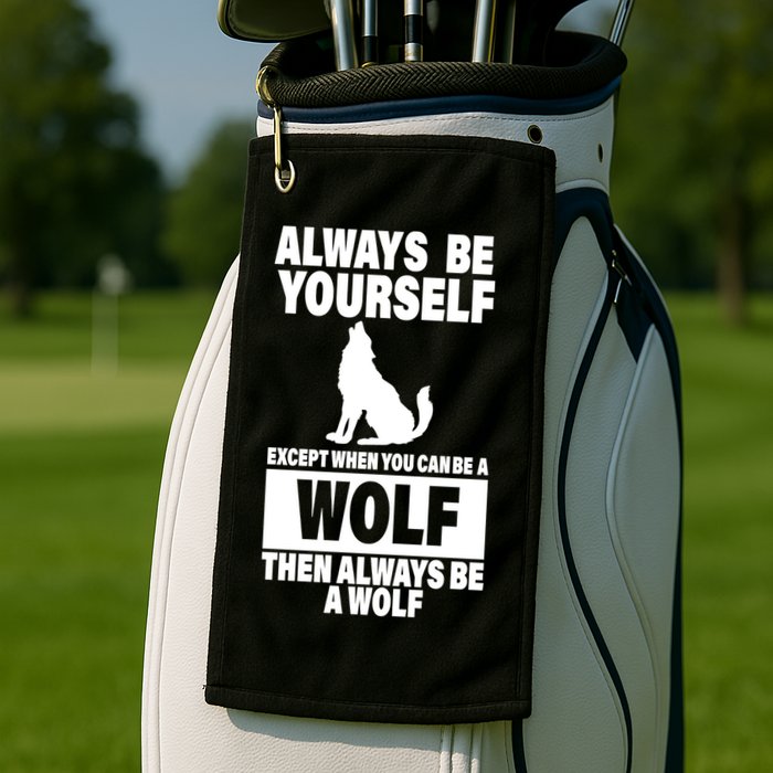 Always Be Yourself Excepts When You Can Be A Wolf Golf Towel
