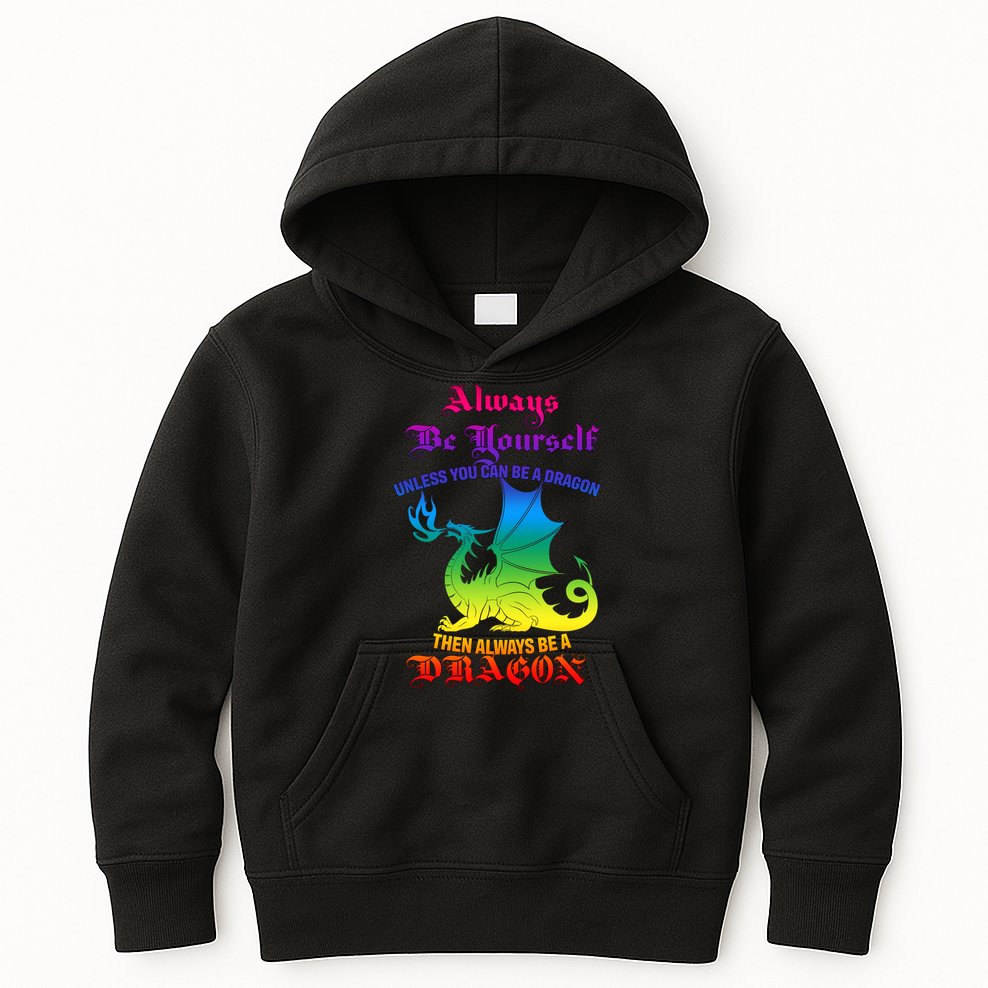Always Be Yourself Unless You Can Be A Dragon  Kids Hoodie