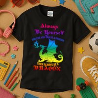 Always Be Yourself Unless You Can Be A Dragon  Kids T-Shirt