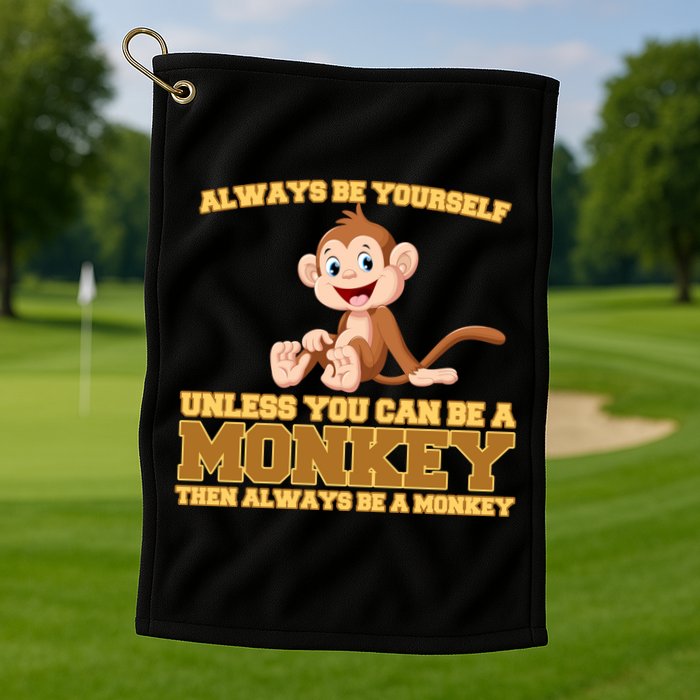 Always Be Yourself Unless You Can Be A Monkey Golf Towel