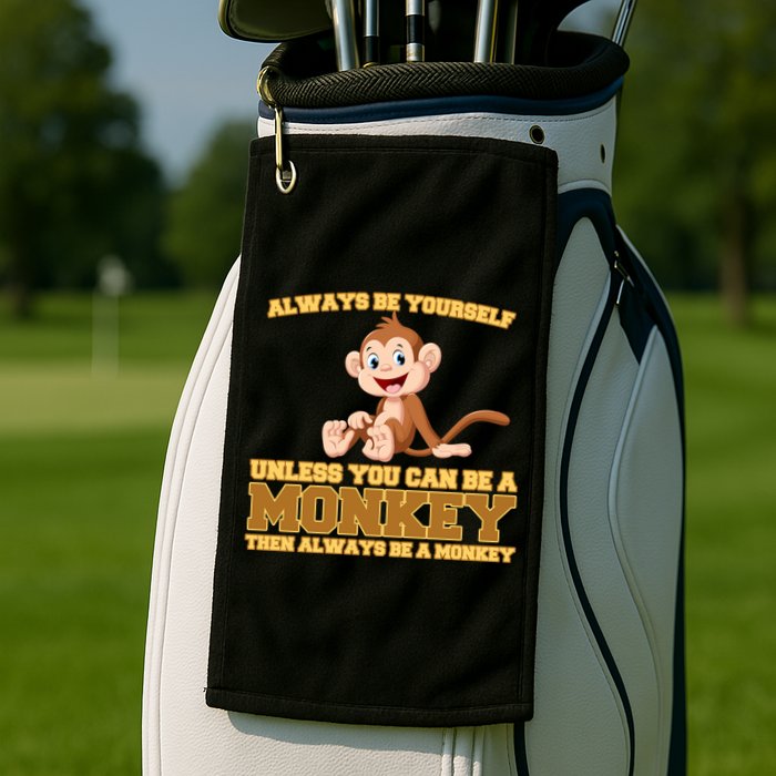 Always Be Yourself Unless You Can Be A Monkey Golf Towel