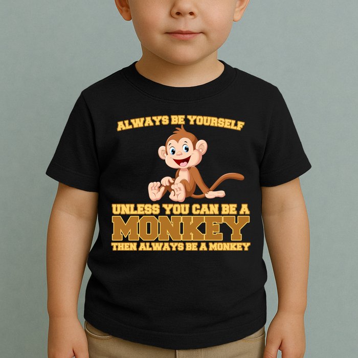 Always Be Yourself Unless You Can Be A Monkey Toddler T-Shirt