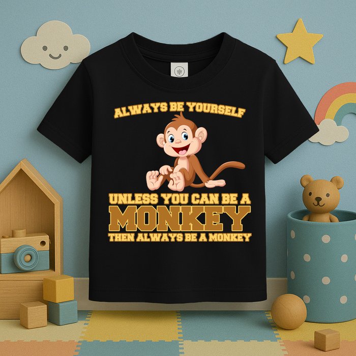 Always Be Yourself Unless You Can Be A Monkey Toddler T-Shirt