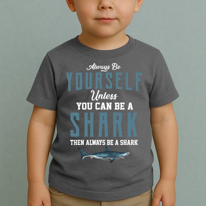 Always Be Yourself Unless You Can Be A Shark Toddler T-Shirt