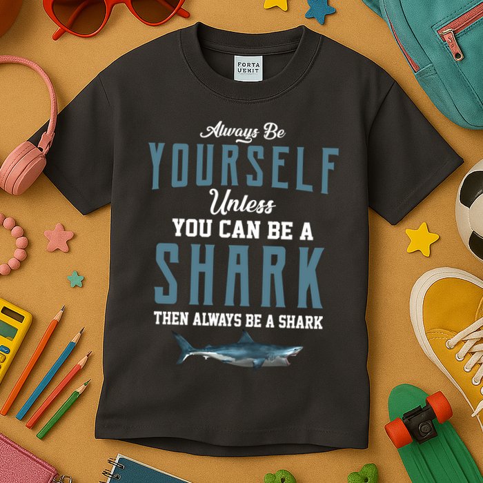 Always Be Yourself Unless You Can Be A Shark Kids T-Shirt
